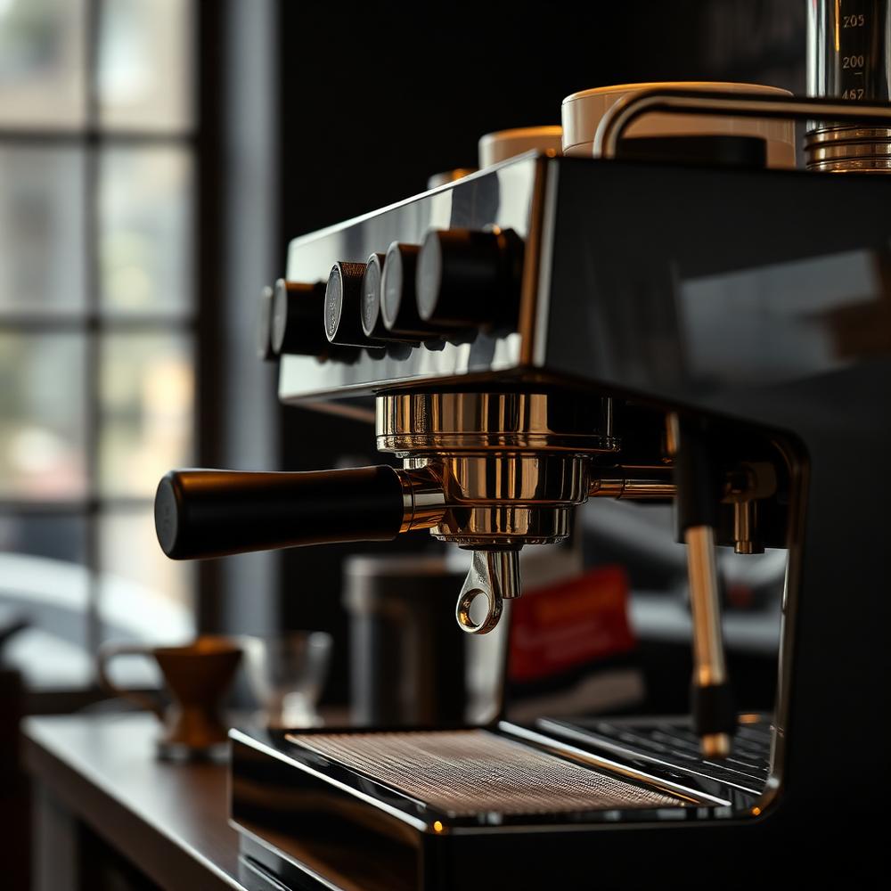 Espresso machine detail
